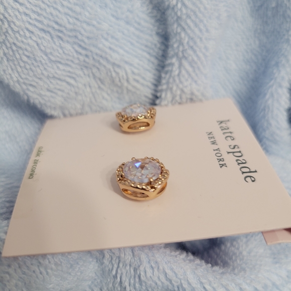 ♠️ KATE SPADE SPARKLE PAVE ROUND LARGE STUD - Picture 4 of 5